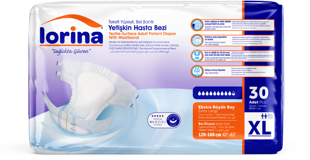 Підгузки для дорослих TM Lorina XL(120-160cм), 30шт